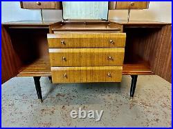 A Rare & Beautiful 1960's Year Old Retro Walnut Veneer Dressing Table By NATHAN