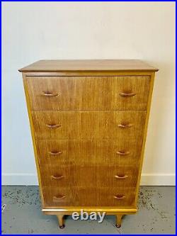 A Rare & Beautiful 1960s Walnut Chest Of Drawers. By M&T London. Beautiful