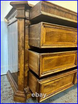 A Rare & Beautiful 19th C Antique Continental Canterano Chest Of Drawers. C1880