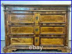 A Rare & Beautiful 19th C Antique Continental Canterano Chest Of Drawers. C1880
