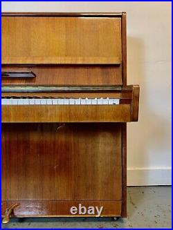 A Rare & Beautiful 20th Century High Gloss Upright Piano By Rodesch With Stool