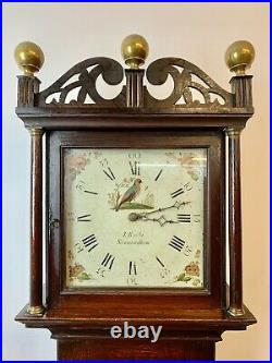 A Rare & Beautiful 225 Year Old Antique Grandfather Clock. C1795. Saxmundham