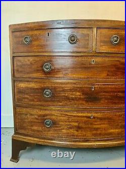 A Rare & Beautiful 225 Year Old Georgian Antique Chest Of Drawers. C1790