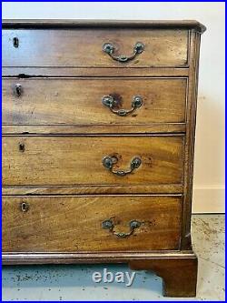 A Rare & Beautiful 230 Year Old Georgian Antique Mahogany Chest Of Drawers. C1790