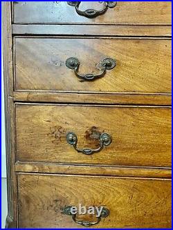 A Rare & Beautiful 230 Year Old Georgian Antique Mahogany Chest Of Drawers. C1790