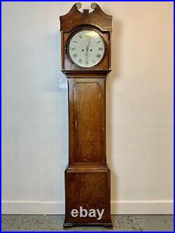 A Rare & Beautiful 240 Year Old Antique Georgian Oak Grandfather Clock. 1780 C