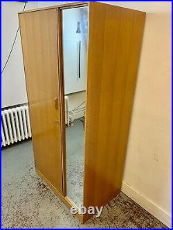 A Rare & Beautiful 60 Year Old Single Mirrored Wardrobe By Stag. C 1960