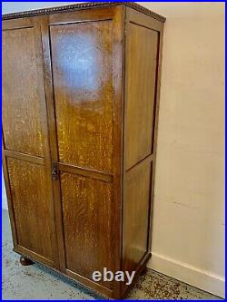A Rare & Beautiful 80 Year Old Antique Edwardian Mahogany Wardrobe. C1940