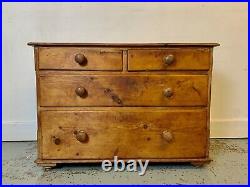 A Rare & Beautiful 80 Year Old Rustic Antique Chest Of Drawers. 1930