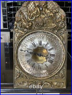 A Rare & Beautiful French Comtoise Wall Clock. (interior Design Piece)