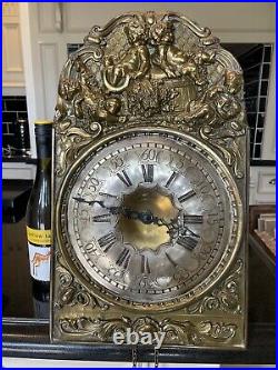 A Rare & Beautiful French Comtoise Wall Clock. (interior Design Piece)