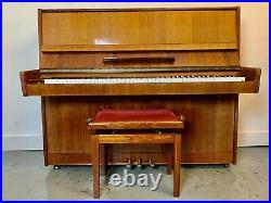 A Rare & Beautiful Upright Piano By Rodesch With Stool. High Gloss. C1970s