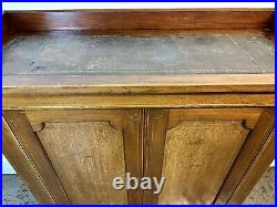 A Rare & Beautiful Victorian Antique Mahogany Cupboard Desk. C1880