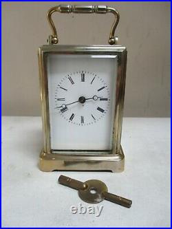 A beautiful rare Brevets Carriage Clock from the 1850s. One Piece case