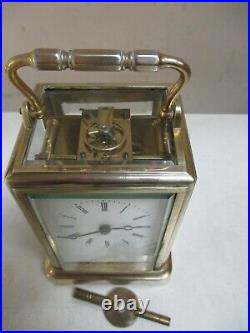 A beautiful rare Brevets Carriage Clock from the 1850s. One Piece case