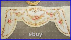 A rare Beautiful 19th Century French Louis Aubusson Tapestry Curtain valance
