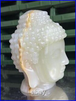 Afghan Jade Rare Find Crystal Carved Beautiful Large 2.5kg Buddha Head