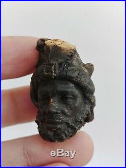 Ancient Greek Face Figurine Antique Alabaster Rare Handmade Old Beautiful Unique