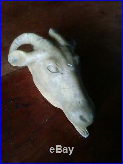 Ancient Roman Carved Stone Ram finest work, a sweet, delicate beauty Rare find