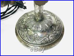 Antique 1910 Lyhne Lamp, Rare Silver Plated Jewelers Lamp, Beautiful Embossing