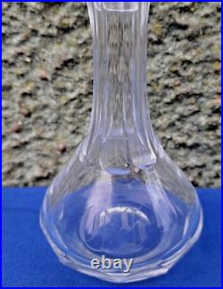 Antique Baccarat// Crystal Miniature Carafe, Super RARE Per CS 15cm tall a1830