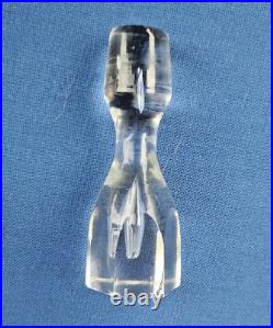 Antique Baccarat Crystal Miniature Carafe, Super RARE Personal CS 15cm tall a1830