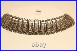 Antique Beautiful Rare Ottoman Islamic Ladies Hand Made Solid Silver Bracelet