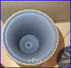 Antique Blue Wedgwood Jasperware Ceramic Urn Vase Boxed Very Rare Beautiful 12