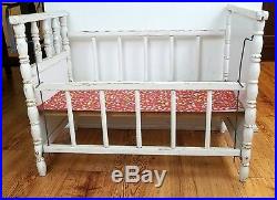 Antique Drop Side Baby Doll Crib Handmade Wood Beautiful Rare Collectible 25