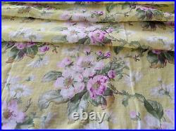Antique Floral Fabric Edwardian Dress Apple Blossoms 1900's Rare Beautiful