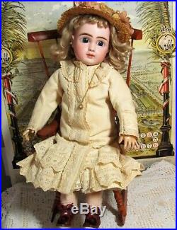 Antique French Doll 17 Jules Steiner Bebe Figure A Rare Sleeping beauty 1889c