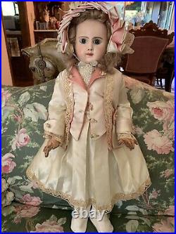 Antique French Doll Phenix Rare Original 23 1/2. Beautiful. Marked Star 93