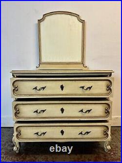 Antique French Dressing Table Chest of Drawers C1940. Rare & Beautiful