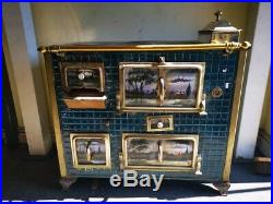 Antique French Enamel Range Stove Cooker VERY RARE & BEAUTIFUL FOR A NURSES FUND
