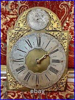 Antique Longcase Grandfather Clock Face. C1790. A Rare & Beautiful 230 Year Old