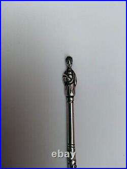 Antique Novelty Chinese c1880 Silver Long Dip Pen Beautiful Very Rare Spare Nibs