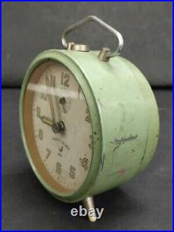 Antique Old Vintage Rare Favre Leuba Beautiful Alarm Clock