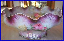 Antique Porcelain Beautiful Large Bowl RS Prussia RARE Turn of Century MINT