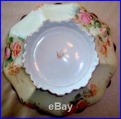 Antique Porcelain Beautiful Large Bowl RS Prussia RARE Turn of Century MINT