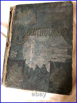 Antique Rare 1887 The Beautiful Story Golden Gems of Religious Thought