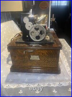 Antique Rare 1907 Columbia Dictaphone Cylinder Player Beautiful ConditionWorks