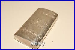 Antique Rare Beautiful Silver Plated Hand Made Hand Carved Snuff Tabacco Box