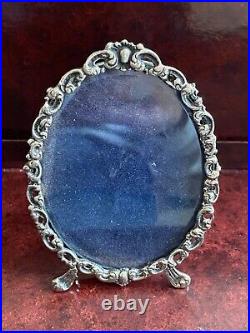 Antique Rare Old French Silver Very Beautiful One Empty Frame with Stand