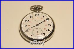 Antique Rare Swiss Men's Pocket Watch Longineswith Beautiful Relief Back Cover