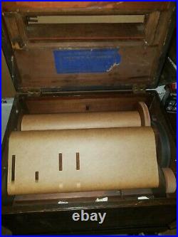 Antique Tournaphone Paper Roller Organette W Stand Beautiful Condition Rare
