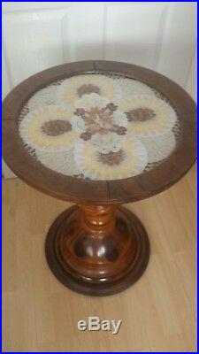 Antique VERY RARE Beautiful 20th Century Brazilian Palm Wood Butterfly Table
