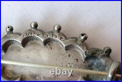 Antique Victorian Bicycle Brooch Sterling Silver Hallmarked Rare Unusual Bike