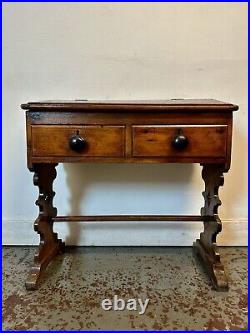 Antique Writing Desk. Victorian Pine C1830 Rare & Beautiful Sloping Desk