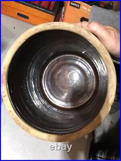 Antique YORK PENNA (ARROWHEAD) Stoneware 4 Gal. Crock-BEAUTIFUL! RARE ARROWHEAD