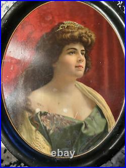 Antique c1907 Tin Tray Carmen Very Rare And Beautiful! Hard To Find